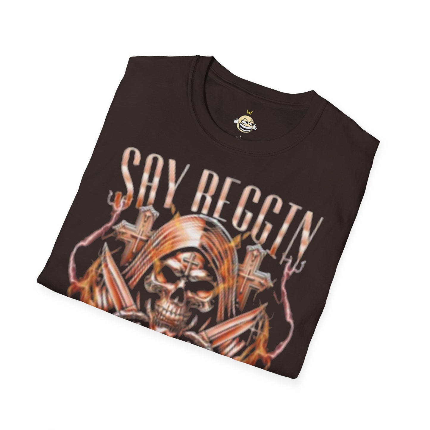 say reggin backwards t-shirt