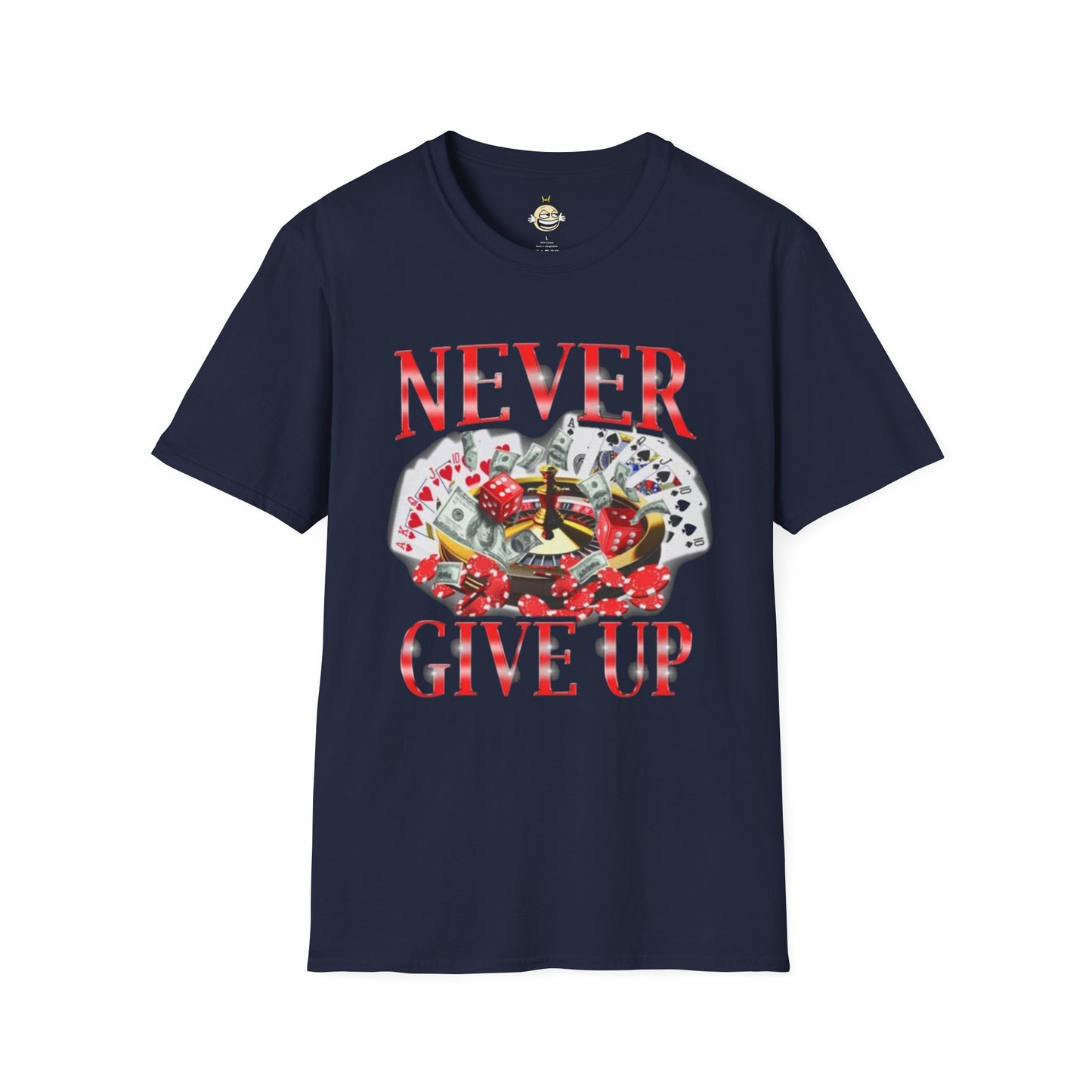 never give up t-shirt